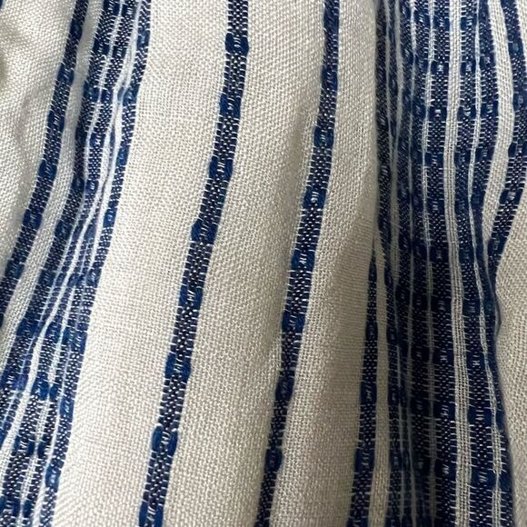 Lulu's Laguna Blue Striped High Waist Shorts - Picture 7 of 9